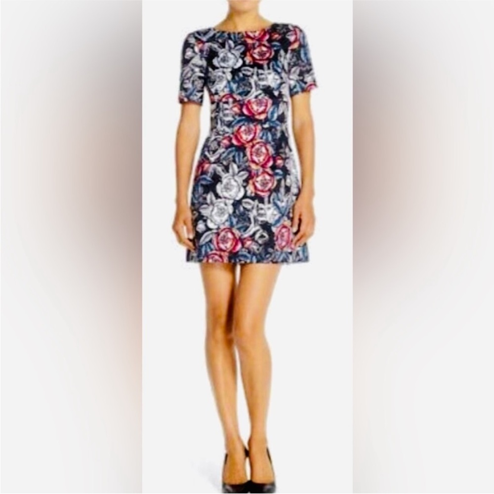 French Connection Midnight Rose Cotton Dress